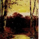 Art Postcard Rob Kammerer Sunrise Over Stream Birches 1908