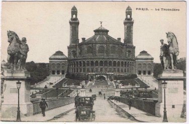 France Postcard Le Trocadero