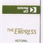 Matchbook Cover Victoria BC Empress Hotel CP Canadian Pacific Hotel