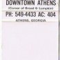 Matchbook Cover Holiday Inn Downtown Athens Georgia Home Of University Georgia