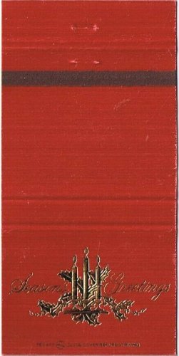 Matchbook Cover Buon Natale & Anno Lombardi's And Le Rendez Vous