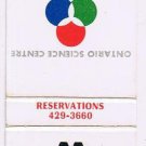 Matchbook Cover Heritage Restaurants Ontario Science Centre Don Mills Ontario