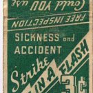 Matchbook Cover Sterling Insurance Chicago Illinois 3 Cents A Day