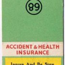 Matchbook Cover A H Schwartz Business Men's Assurance Los Angeles California