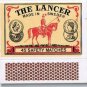 Matchbox Cover The Lancer Safety Matches Made In Sweden
