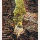 Watkins Glen New York Postcard Whirlwind Gorge Curteich A-52126 1913