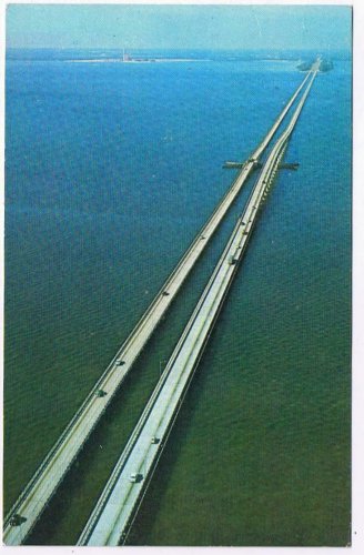 Florida Postcard Gandy Bridge Looking Toward St Petersburg