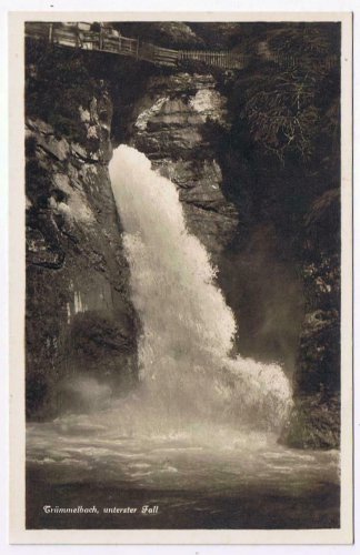 Switzerland Postcard RPPC Tr&Atilde;&frac14;mmelbach Unteerster Fall
