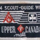 1994 Scout Guide Week Upper Canada Mall Newmarket Iron Sew On Patch 3 3/4" x 2"