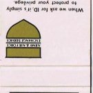 Matchbook Cover US Army And Air Force Exchange Service