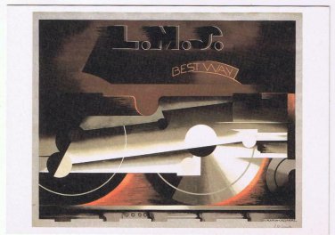 Photo Postcard Cassandre LMS Affliche 1928