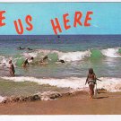 Massachusetts Postcard See Us Here Bathers On The Beach
