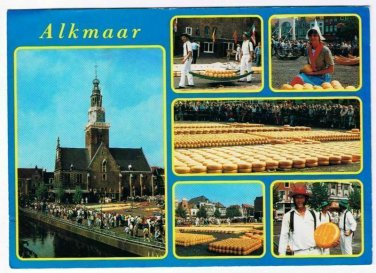 Alkmaar Netherlands Postcard Holland Multi View Market