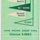 Matchbook Cover Flagg's By The Sea Santa Monica California