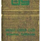 Matchbook Cover Menlo Circus Club Atherton California