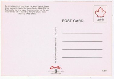 Ontario Postcard Agawa Canyon Bear Sign Heart Of Algoma Country