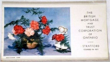 Ink Blotter British Mortgage and Trust Corporation of Ontario Stratford