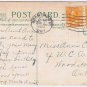 Postcard Best Birthday Wishes Cake Bouquet Flowers 1924