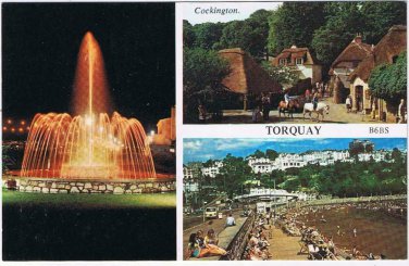 Postcard Torquay Cockington United Kingdom Multi View