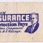 Matchbook Cover Al Maners Insurance Agency Bloomington Indiana Grant Street