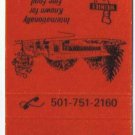 Matchbook Cover Heinie's Steak House Springdale Arkansas