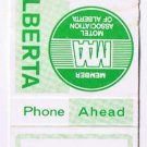 Matchbook Cover Alpine Motel Edmonton Alberta
