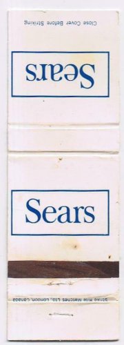 Matchbook Cover Sears Simpsons Sears Canada
