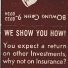 Matchbook Cover Winslow & Son New York City New York