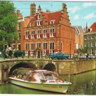 Holland Netherlands Postcard Amsterdam House On The Three Canals