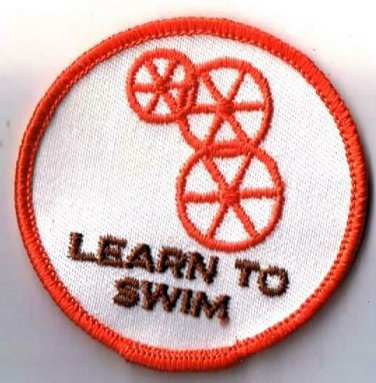 Vintage Wheelchair Swimming Patch Wheelswim Learn To Swim