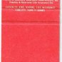 Matchbook Cover Milwaukee WI USF&G Adams Insurance Service