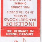Matchbook Cover Thorndale PA ingleside Restaurant Banquet Rooms A