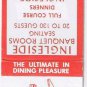 Matchbook Cover Thorndale PA ingleside Restaurant Banquet Rooms A
