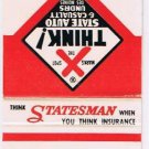Matchbook Cover Farmers & Merchants Appleton Minnesota Statesman