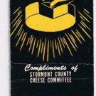 Matchbook Cover Buy Ontario Cheddar Cheese