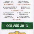 Matchbook Cover Friar & Firkin Mississauga Ontario