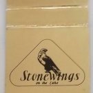 Matchbook Cover Stone Wings Bloomington Indiana