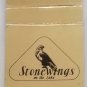 Matchbook Cover Stone Wings Bloomington Indiana