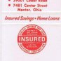 Matchbook Cover St Clair Savings Association Ohio