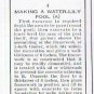 Wills Cigarette Card Garden Hints #4 Making A Water Lily Pool