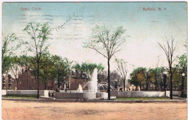 Postcard Gates Circle Buffalo New York Buffalo News