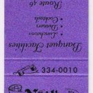 Matchbook Cover Neil's New Yorker Banquet Facilities Mountain Lakes New Jersey
