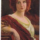 Art Postcard Brunner Soucieuse Red Headed Lady