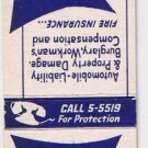 Matchbook Cover Wilmington DE Earle E Hammond General Insurance