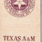 Matchbook Cover Texas A & M Student Memorial Center
