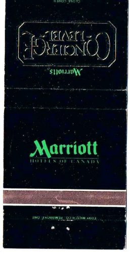 Matchbook Cover Marriott Hotels In Canada Concierge Level