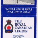 Matchbook Cover Royal Canadian Legion Branch 81 Moosomin Saskatchewan Truck