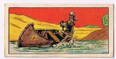 Trading Card Cowboy Trapper #33 (Tea Card Size)