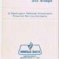 Matchbook Cover Washington National Insurance Company Evanston Illinois