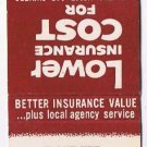 Matchbook Cover Poyner Insurance Agency Corning Arkansas